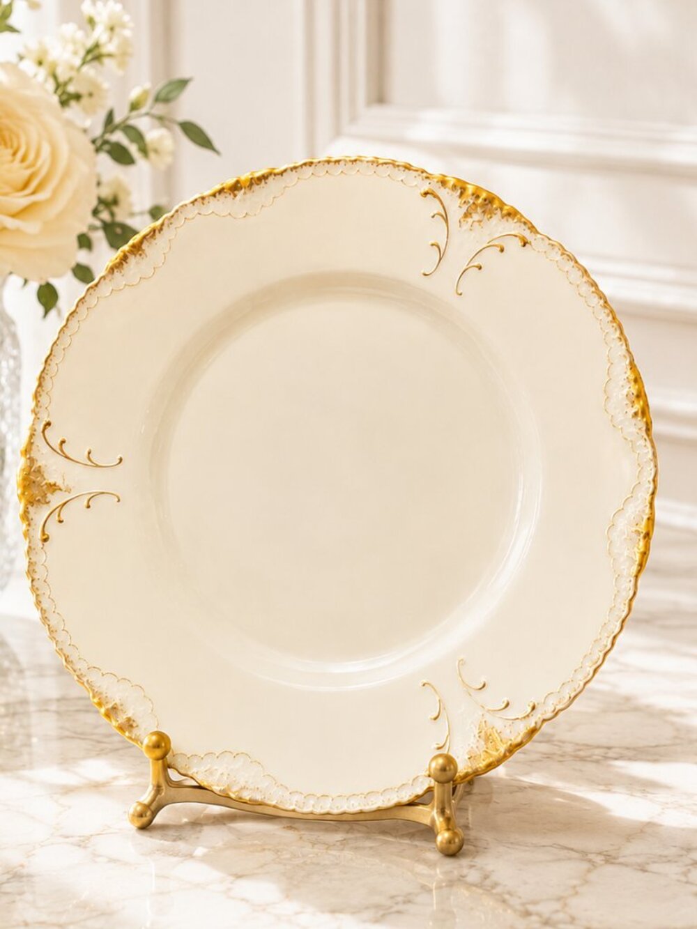 Rare Vintage Theodore Haviland Limoges "Schleiger 133" Pattern Dinner Plate